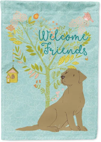 Miniatura 14 de Caroline's Treasures BB7594GF Bandera de jardín de Husky siberiano con texto en inglés "Welcome Friends" - Bandera decorativa para patio exterior
