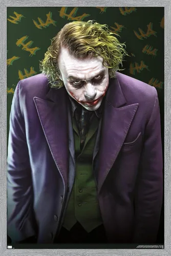 Miniatura 9 de Trends International DC Comics - Póster de pared The Joker - The Dark Knight, 22.375 x 34 pulgadas, versión enmarcada en negro Versión con marco
