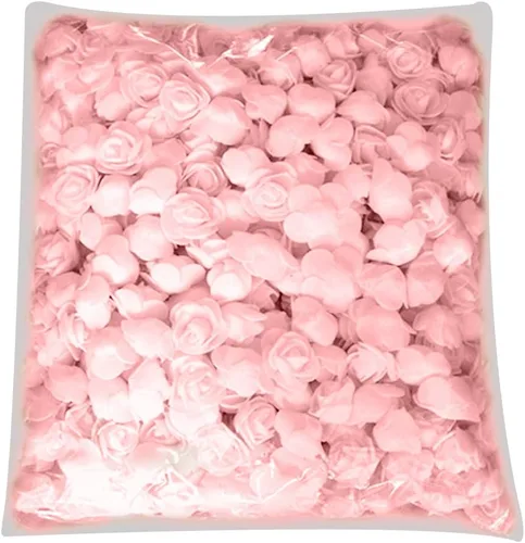 500 piezas DIY Rose Heads Mini flor artificial hecha de espuma de polietileno para muñeca de oso, boda, eventos, fiesta, decoración del hogar, color