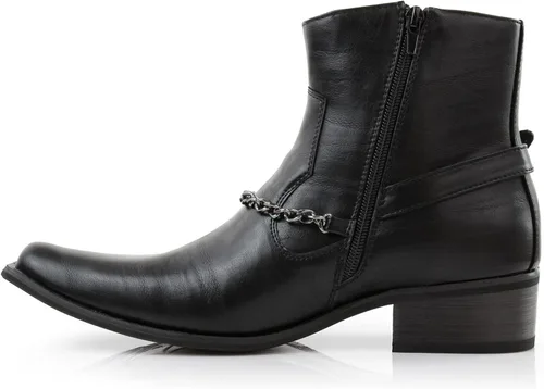 Miniatura 4 de Ferro Aldo Alejandro MFA606326 - Botas de vestir de espuma viscoelástica para hombre, estilo casual, con hebilla de alta occidental, botas de vestir