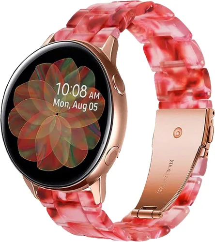 Miniatura 14 de Miimall Correa de resina para Samsung Galaxy Watch 7/6/5/4 1.575 in 1.732 in, 0.787 in de ancho, correa ligera y elegante para Galaxy Watch FE 1.575