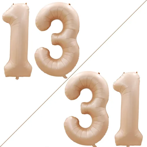 Miniatura 389 de Goer, conjunto de globos de papel aluminio para decoraciones de cumpleaños, globos de las letras de feliz cumpleaños y de números Oro
