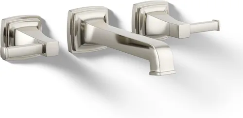 Miniatura 28 de KOHLER K-27399-4K-2MB Riff - Grifo de lavabo de baño amplio, grifos de baño de 3 agujeros con drenaje clicker, 1.0 GPM, latón moderno cepillado