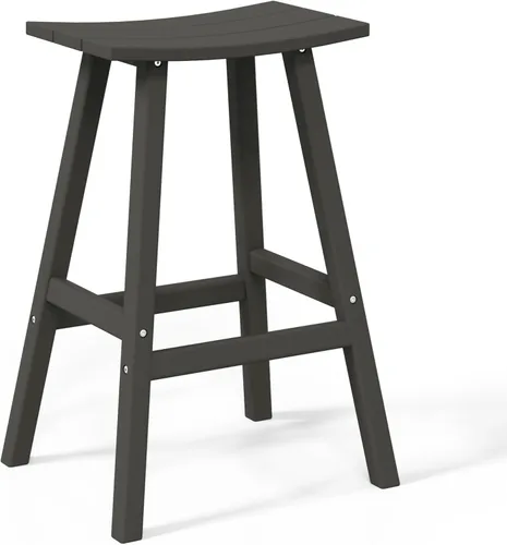 Miniatura 86 de WestinTrends Malibu - Juego de 2 taburetes para sillín para exteriores/patio, 24 alturas, color rojo