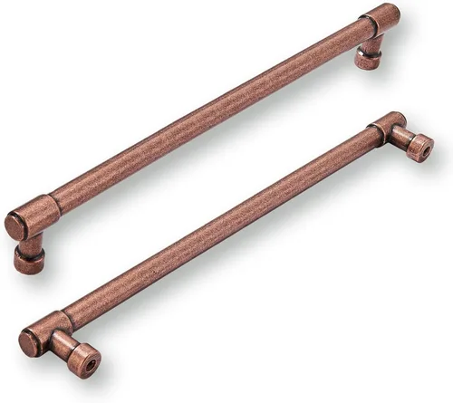 Miniatura 100 de khtumeware - Juego de 2 tiradores grandes para gabinete, diámetro 1-3/4 pulgadas, zinc resistente, para cajones, puertas y tocadores, color latón