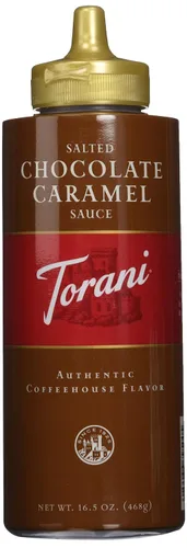 Miniatura 4 de Torani Salsa de caramelo de chocolate salado, 16.5 onzas (paquete de 6)