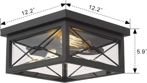 Miniatura 7 de Emliviar, lámpara de techo para interiores y exteriores, 0387B-CL