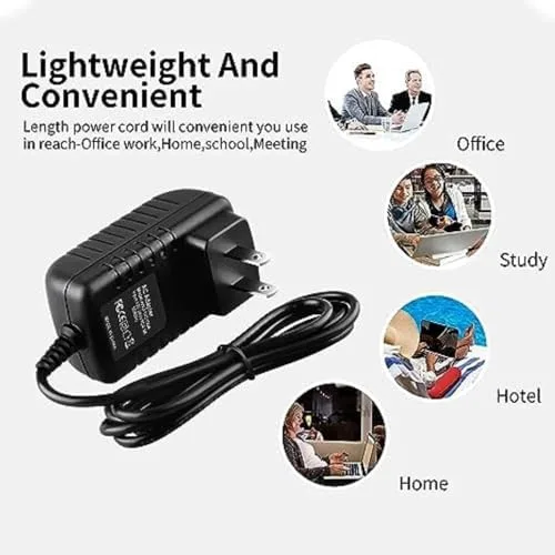 Miniatura 3 de GizMac Adaptador de 5 V 2A para MelloBubbz oscilación eléctrica para bebé oscilación portátil oscilante de bebé 5.20 V 1.8 A fuente de alimentación