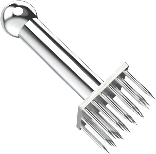 Ablandador profesional de carne con 28 cuchillas de aguja afilada de acero inoxidable, herramienta de cocina resistente para ablandar carne de res,