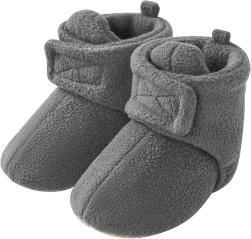 Miniatura 3 de pureborn Botines de invierno para bebé, de forro polar, antideslizantes, para cuna