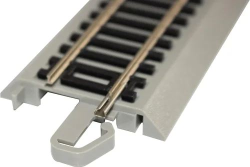 Miniatura 3 de Bachmann Trains E-Z TRACK REVERSING 9" RECTO (4/tarjeta) - Riel de plata de níquel con plataforma gris - Escala HO