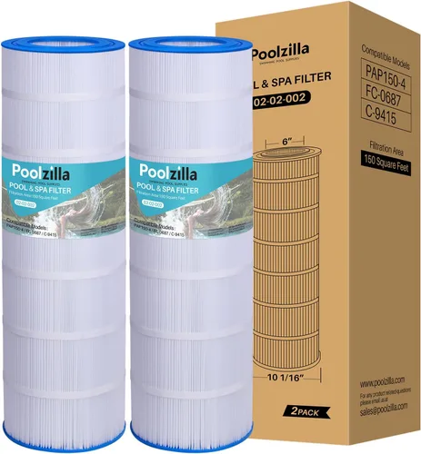 Miniatura 9 de Poolzilla 1 cartucho de repuesto para CC150, CCRP150, PAP150, Unicel C-9415, R173216, 59054300, Filbur FC-0687, 160317, 160355, 160352, Predator