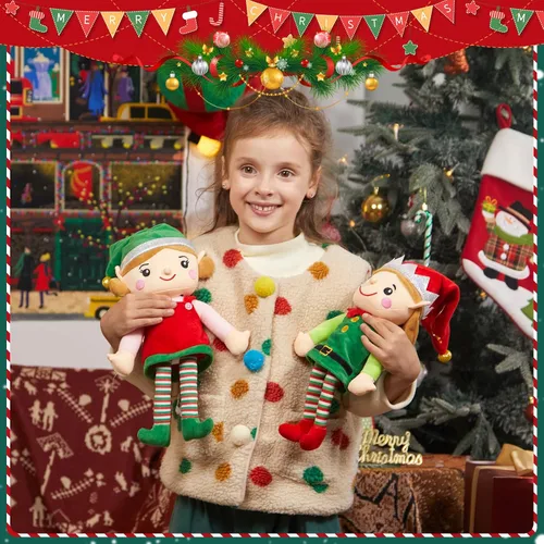 Miniatura 3 de Houwsbaby Elfo de Navidad, juguetes de peluche para niños y niñas, elfos de peluche, fiestas de Navidad, decoración del hogar, regalos para niños