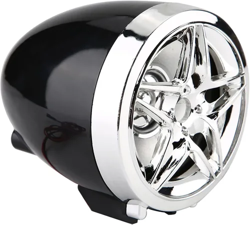 Miniatura 7 de AMONIDA Altavoces estéreo para motocicleta, reproductor de MP3 de motocicleta, sistema de altavoces estéreo de audio USB, portador de tarjeta