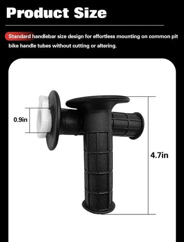 Miniatura 5 de Auto-Moto Puños de Acelerador del Manillar + Cable del Acelerador + Abrazadera de Carcasa del Acelerador para 50cc 79cc 125cc 250cc Moto de Cross