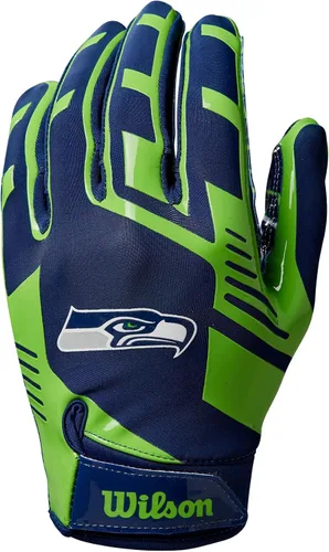 Miniatura 20 de Wilson NFL - Guantes de fútbol americano con ajuste elástico, tallas para jóvenes y adultos