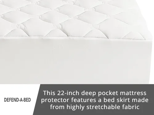Miniatura 7 de Classic Brands: Defend-A-Bed protector acolchado e impermeable para colchón.
