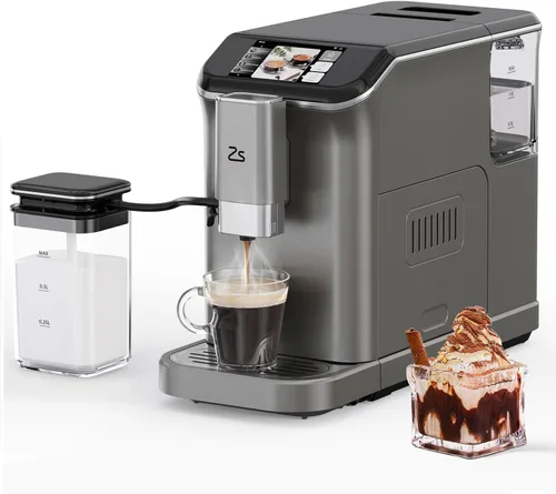 Miniatura 11 de GarveeTech Máquina de café expreso totalmente automática, máquina de café y café con espumador de leche automático, molinillo de granos espresso