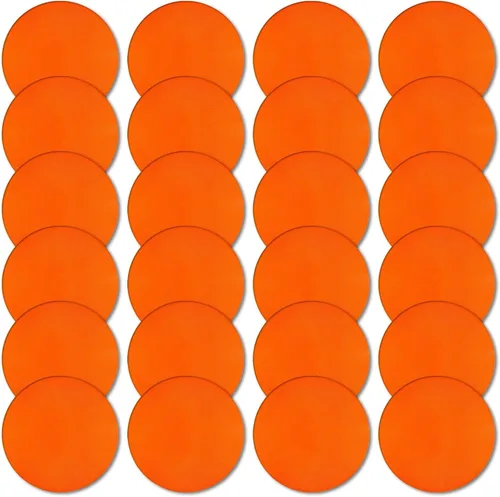 Miniatura 16 de Marcadores de punto de polietileno de 4 pulgadas/9 pulgadas, de goma antideslizante, marcadores de agilidad de conos de campo plano, puntos de suelo