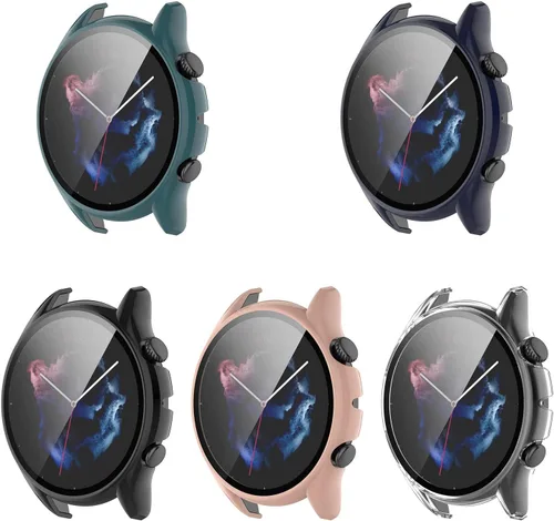 Miniatura 11 de TenCloud Fundas compatibles con Amazfit GTR 3 Pro/GTR 3 Watch Case Soft TPU a prueba de golpes, protector de pantalla para Amazfit GTR 3 Pro Negro