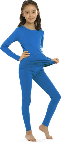 Miniatura 2 de Conjunto de ropa interior térmica para niñas con tejido polar térmico en parte superior e inferior