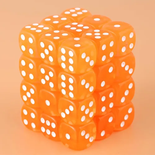 Miniatura 2 de 36 Piezas 12mm Juego de Dados Mini de 6 Caras, Juego de Dados D6 de Colores Translúcidos, Juego de Dados Estándar de 6 Caras para Juegos de Mesa
