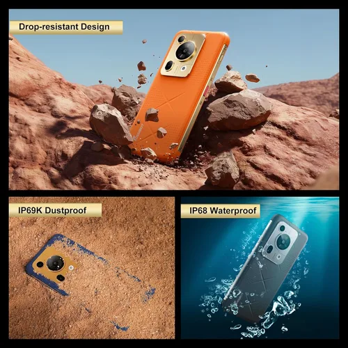 Miniatura 7 de FOSSIBOT F112 Pro 5G Smartphone resistente desbloqueado, 24GB+256GB/1TB Android 14 Teléfono resistente, 7150mAh batería teléfono celular, pantalla