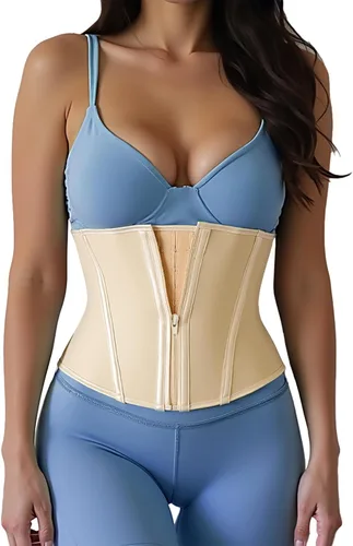 Miniatura 17 de Entrenador de Cintura de Torso Corto para Mujer, Baja la Grasa del Vientre, Fajas Colombianas de Entrenamiento, Corsé Moldeador de Cintura
