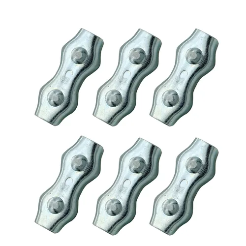 JBT 6 conectores de cuerda de polietileno M5, empalmador de acero galvanizado para alambres de vallas eléctricas (6)
