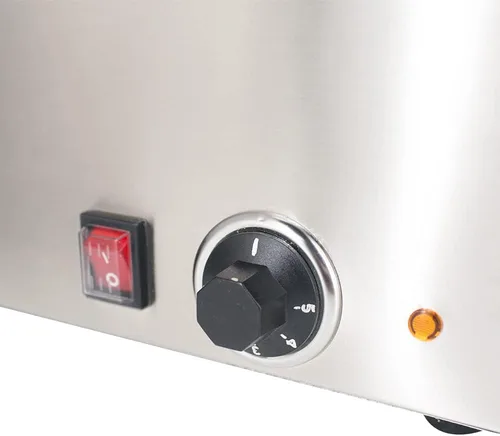 Miniatura 5 de CMI - Calentador de alimentos comercial, calentador eléctrico de sopa, tamaño de 20 x 12 pulgadas, Bain Marie de acero inoxidable, calentador