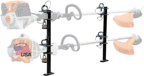 Buyers Products LT18 Estante con Bloqueo para Recortadora de Bordes de Paisaje de 2 Canales para Remolques y Camiones Comerciales que Sostiene 2