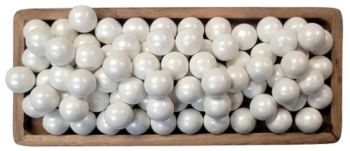 Miniatura 5 de White Pearl Gumballs - Bolsa a granel de 1 pulgada a 2 libras para eventos corporativos y bodas, deliciosas bolas de goma de mascar comestibles