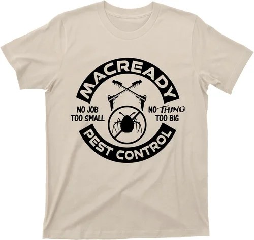 Miniatura 3 de The Thing RJ MacReady - Camiseta de control de plagas de los años 80 de ciencia ficción y terror