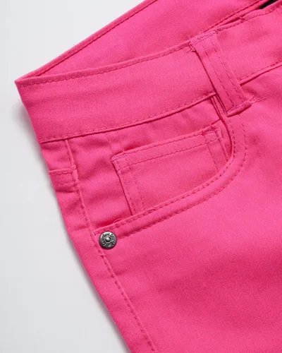 Miniatura 4 de Real Love Pantalones cortos para niña - Bermudas de sarga súper elásticas (paquete de 2)