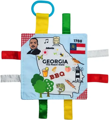 Baby Jack & Co - Cochecito de juguete para bebés de 8 x 8 pulgadas, juguete para bebés, juguetes arrugados para desarrollar cinco sentidos, aprende