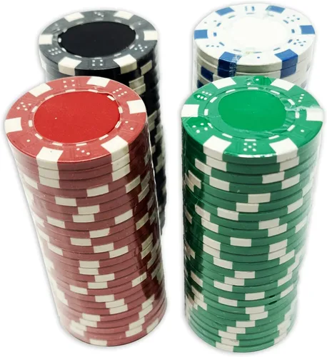 Miniatura 4 de Caja de regalo Welcome to Las Vegas con 100 fichas de póquer de 11.5 gramos. Elija uno de los variados diseños., Dice Striped