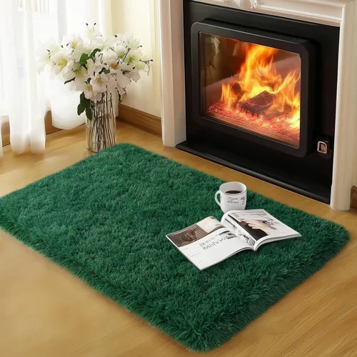 Miniatura 71 de qulint Alfombras de área de 5 x 7 pies para sala de estar, alfombra suave y esponjosa para dormitorio, alfombra de habitación de niños grandes, Gris