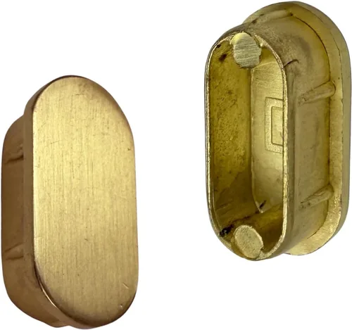 Miniatura 10 de Barra de armario ovalada larga de 36" Barra de ropa para armario resistente Latón satinado 1 paquete Varilla de 36