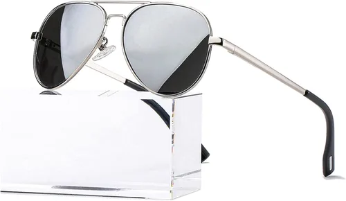 HJSTES Gafas de sol polarizadas de aviador para niñas y niños gafas clásicas para jóvenes lentes de protección UV400 2047in