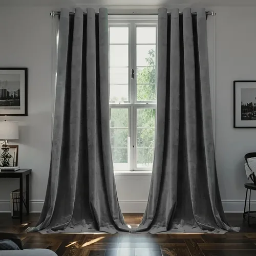 Miniatura 16 de SMILETIME - Cortinas de terciopelo blanco con bolsillo para barra, aisladas térmicamente, suaves, con filtro de luz y privacidad, para dormitorio