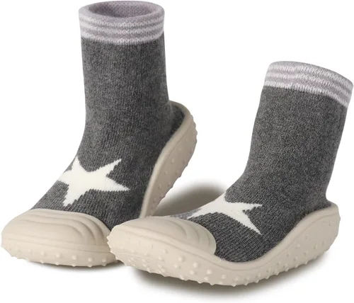 Miniatura 2 de Zapatos de calcetín para bebés y niños, suela de goma antideslizante, ligeras, elásticas, para el primer paseo, para recién nacidos, zapatos