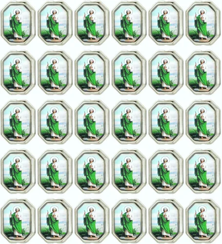 Miniatura 16 de 30 Piezas Cuentas Espaciadoras de Nuestra Señora de Guadalupe San Judas para Bricolaje Rosario Capilla Collar Pulsera Fabricación de Joyas Parte