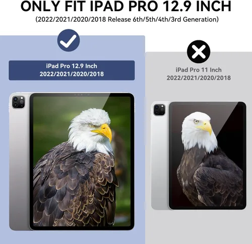 Miniatura 2 de ZoneFoker Funda para iPad Pro 12.9 Pulgadas 6ª/5ª/4ª/3ª Generación 2022/2021/2020/2018, Funda Protectora Esbelta y Resistente para iPad Pro 12.9