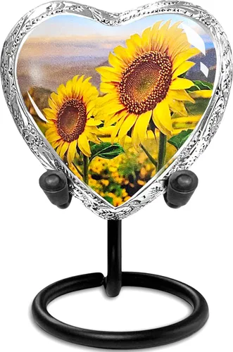 Miniatura 10 de Urna de flor de cerezo rosa para cenizas para mujeres, urnas de cremación grandes para mujeres adultas, urna funeraria conmemorativa para cenizas