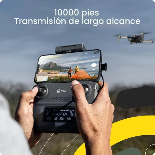 Miniatura 4 de Holy Stone Drone GPS con cámara 4K UHD para adultos principiantes; HS360S 249g Quadcopter RC FPV plegable con rango de control de 10000 pies, motor