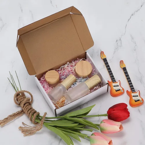 Miniatura 6 de HORLIMER - Cajas de envío pequeñas de 7x5x2, conjunto de 50, caja de cartón corrugado blanca para envío de correspondencia