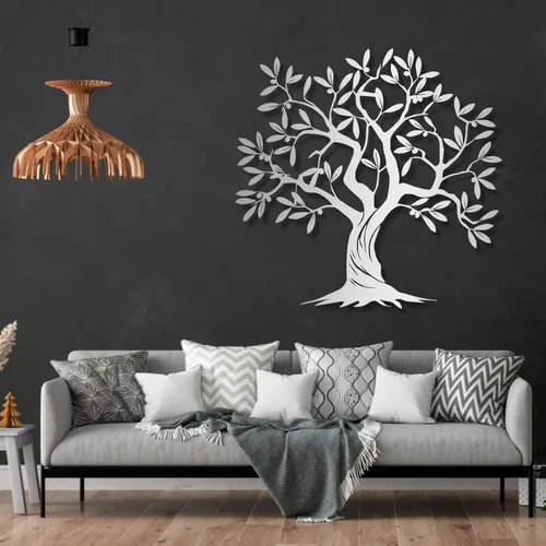 Miniatura 6 de Arte de pared de metal árbol de la vida, decoración de pared de árbol genealógico, arte de pared de árbol de metal, árbol de arte metálico