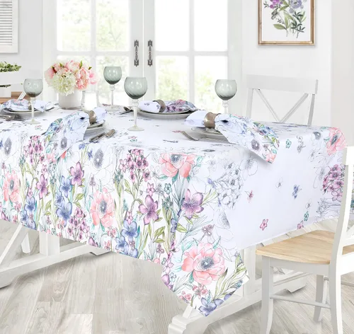 Miniatura 7 de Newbridge Garden Breeze - Servilletas cuadradas de tela, juego de 8 servilletas de tela fáciles de cuidar y resistentes a las manchas para cenar