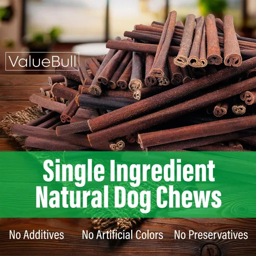 Miniatura 7 de ValueBull Palitos de colágeno para perros, masticables jumbo de 12 pulgadas, golosinas naturales de larga duración para perros, 10 unidades, soporta