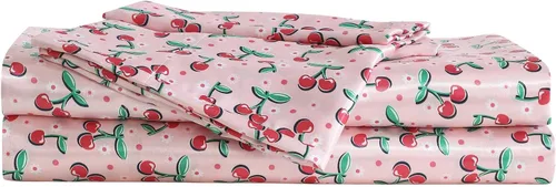 Miniatura 18 de Betsey Johnson - Sábanas de cama individual, juego de ropa de cama de satén con fundas a juego, suaves y sedosas, esenciales para dormitorio